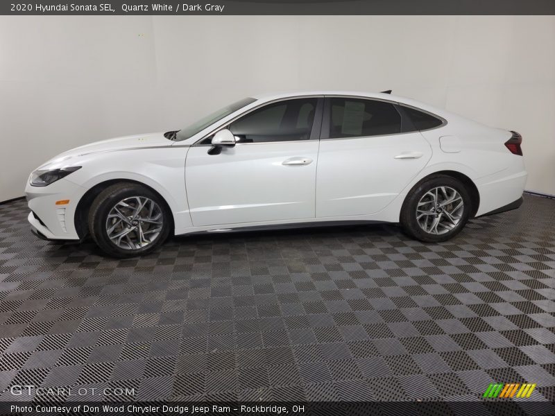 Quartz White / Dark Gray 2020 Hyundai Sonata SEL