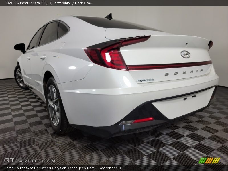 Quartz White / Dark Gray 2020 Hyundai Sonata SEL