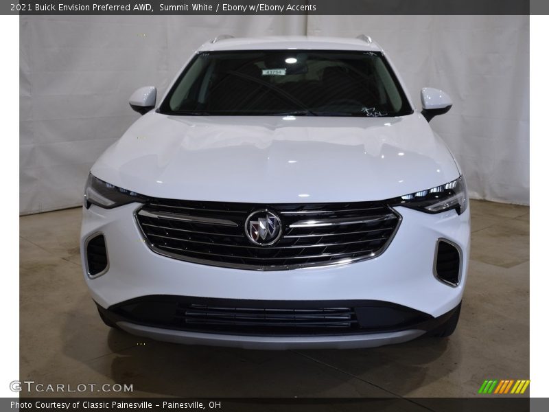 Summit White / Ebony w/Ebony Accents 2021 Buick Envision Preferred AWD