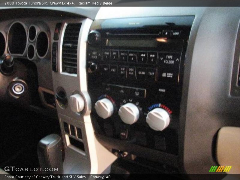Radiant Red / Beige 2008 Toyota Tundra SR5 CrewMax 4x4