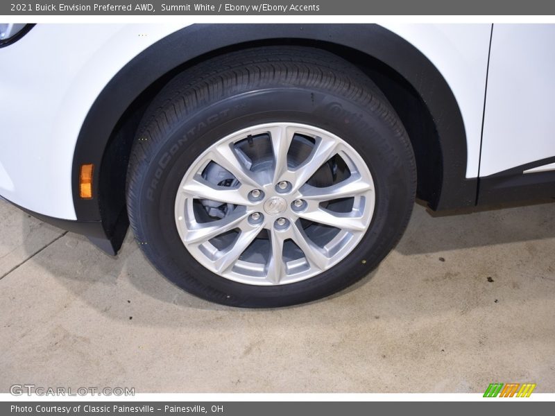 Summit White / Ebony w/Ebony Accents 2021 Buick Envision Preferred AWD