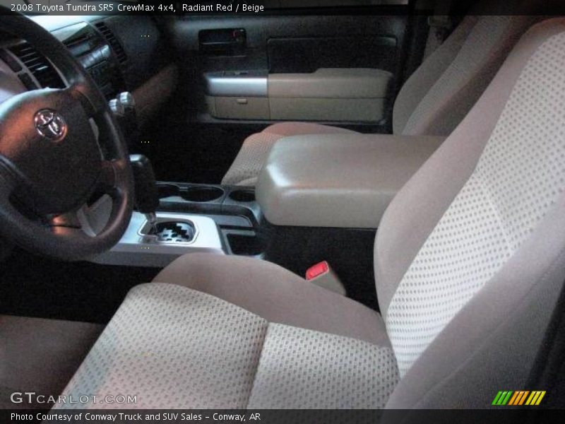 Radiant Red / Beige 2008 Toyota Tundra SR5 CrewMax 4x4