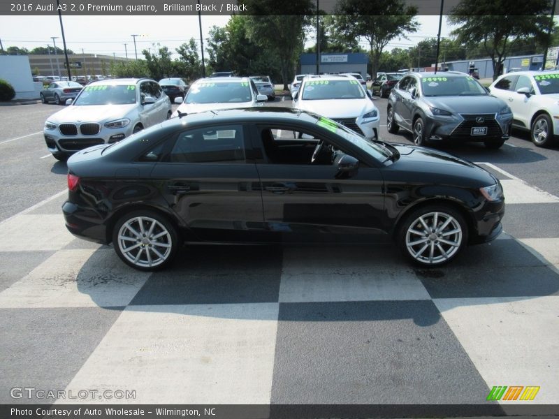 Brilliant Black / Black 2016 Audi A3 2.0 Premium quattro