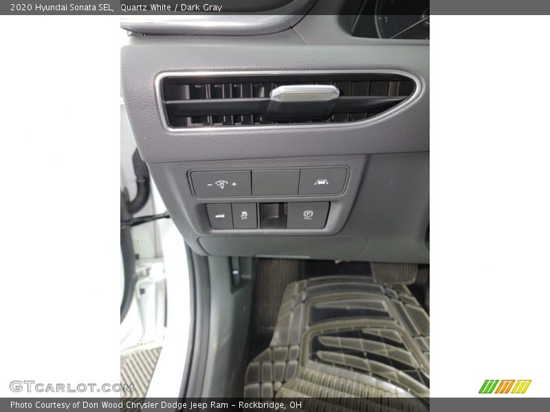 Quartz White / Dark Gray 2020 Hyundai Sonata SEL