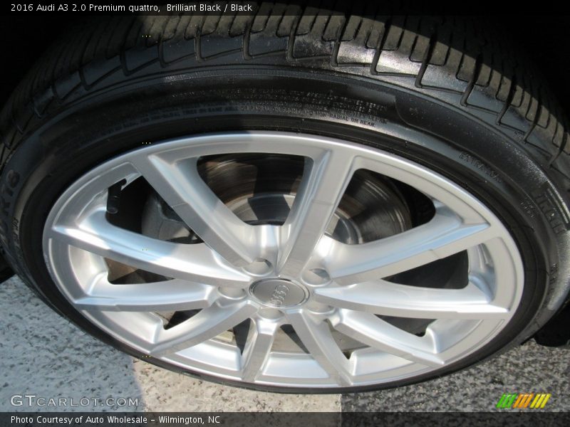 Brilliant Black / Black 2016 Audi A3 2.0 Premium quattro