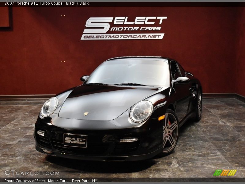 Black / Black 2007 Porsche 911 Turbo Coupe
