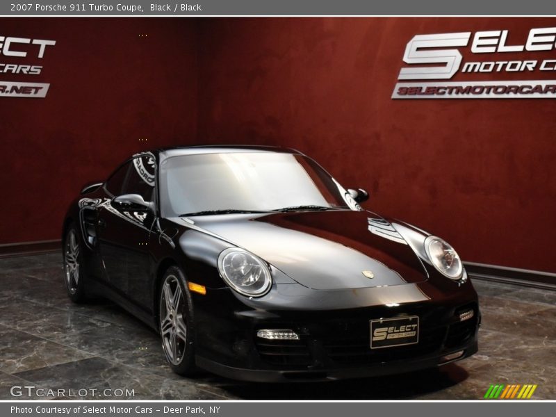 Black / Black 2007 Porsche 911 Turbo Coupe