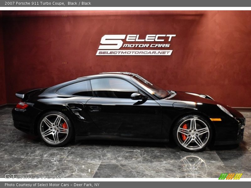 Black / Black 2007 Porsche 911 Turbo Coupe