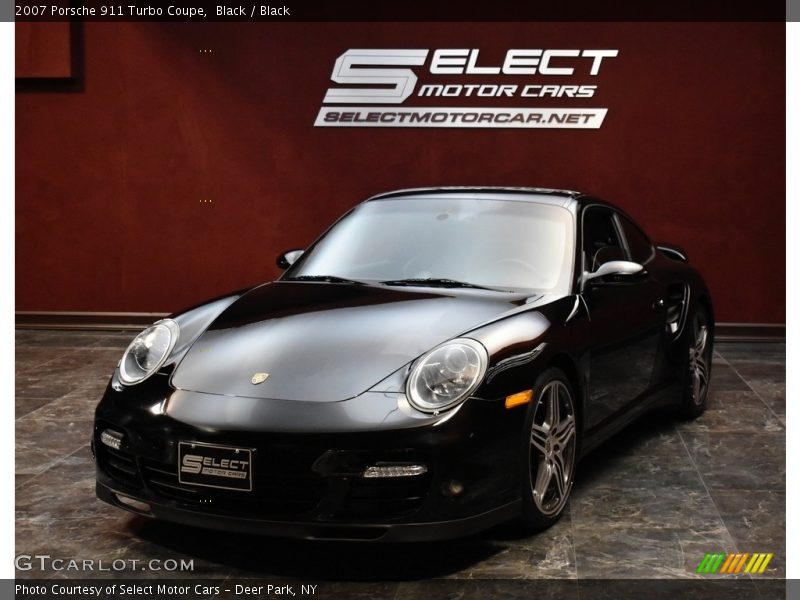 Black / Black 2007 Porsche 911 Turbo Coupe