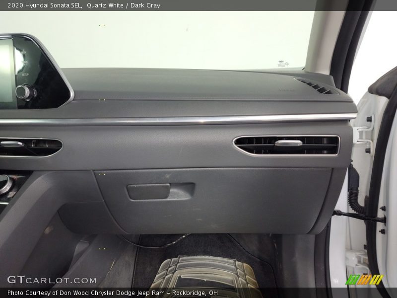 Quartz White / Dark Gray 2020 Hyundai Sonata SEL