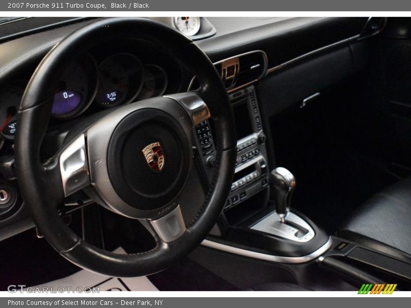 Black / Black 2007 Porsche 911 Turbo Coupe