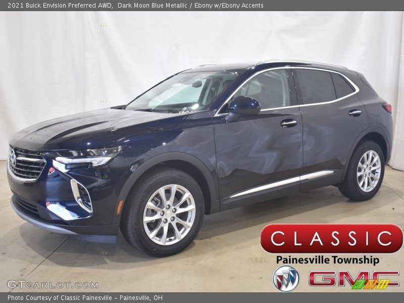 Dark Moon Blue Metallic / Ebony w/Ebony Accents 2021 Buick Envision Preferred AWD