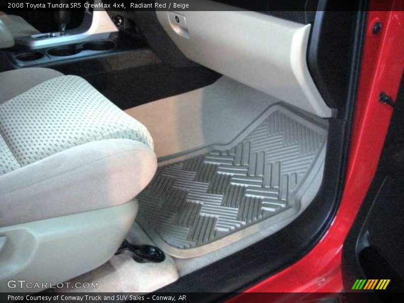 Radiant Red / Beige 2008 Toyota Tundra SR5 CrewMax 4x4