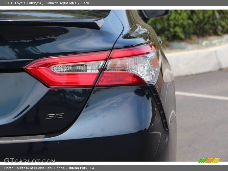 Galactic Aqua Mica / Black 2018 Toyota Camry SE