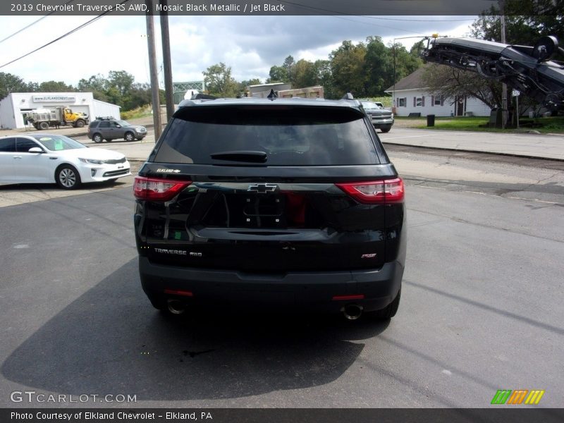 Mosaic Black Metallic / Jet Black 2019 Chevrolet Traverse RS AWD