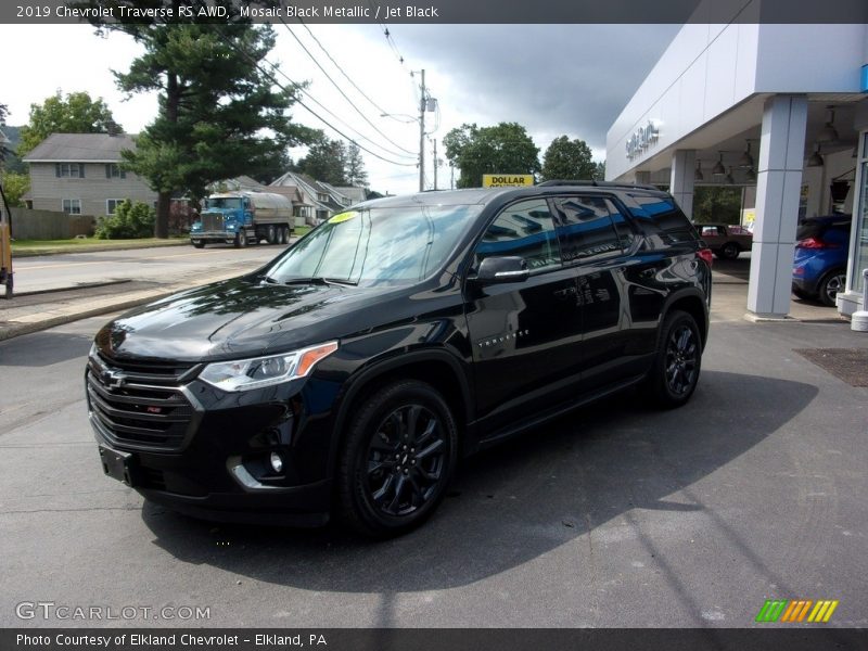 Mosaic Black Metallic / Jet Black 2019 Chevrolet Traverse RS AWD