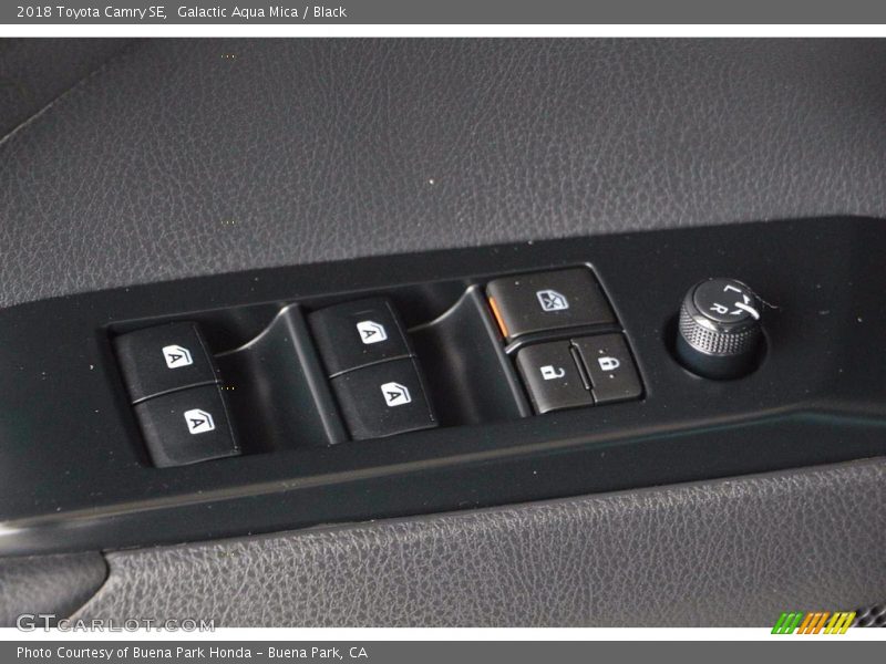 Galactic Aqua Mica / Black 2018 Toyota Camry SE