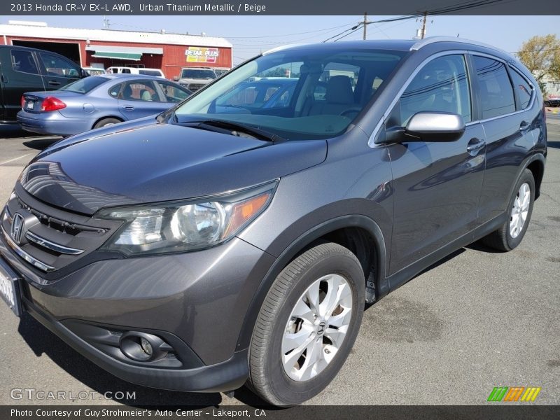 Urban Titanium Metallic / Beige 2013 Honda CR-V EX-L AWD