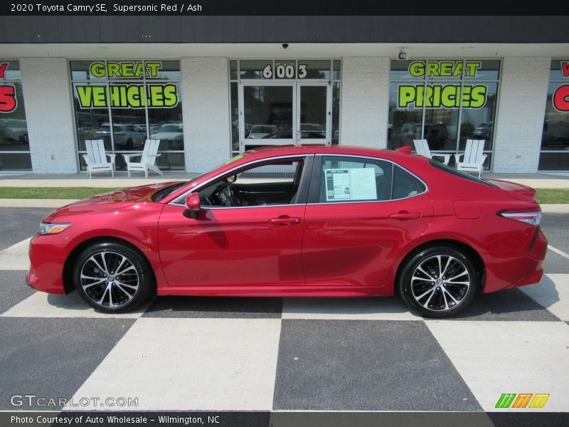 Supersonic Red / Ash 2020 Toyota Camry SE