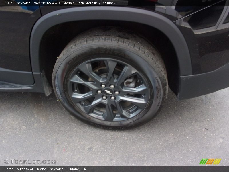 Mosaic Black Metallic / Jet Black 2019 Chevrolet Traverse RS AWD