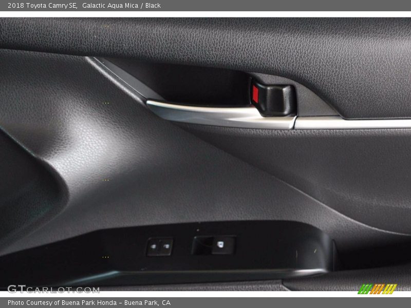 Galactic Aqua Mica / Black 2018 Toyota Camry SE