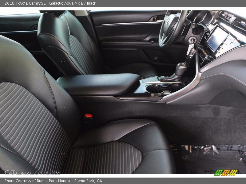 Galactic Aqua Mica / Black 2018 Toyota Camry SE