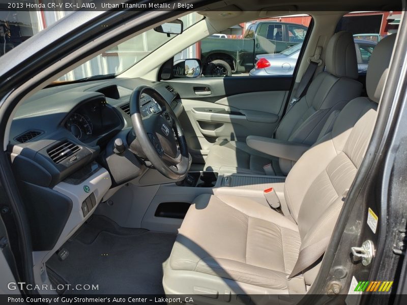 Urban Titanium Metallic / Beige 2013 Honda CR-V EX-L AWD