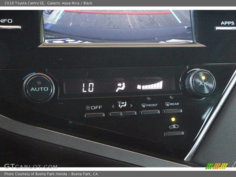 Galactic Aqua Mica / Black 2018 Toyota Camry SE