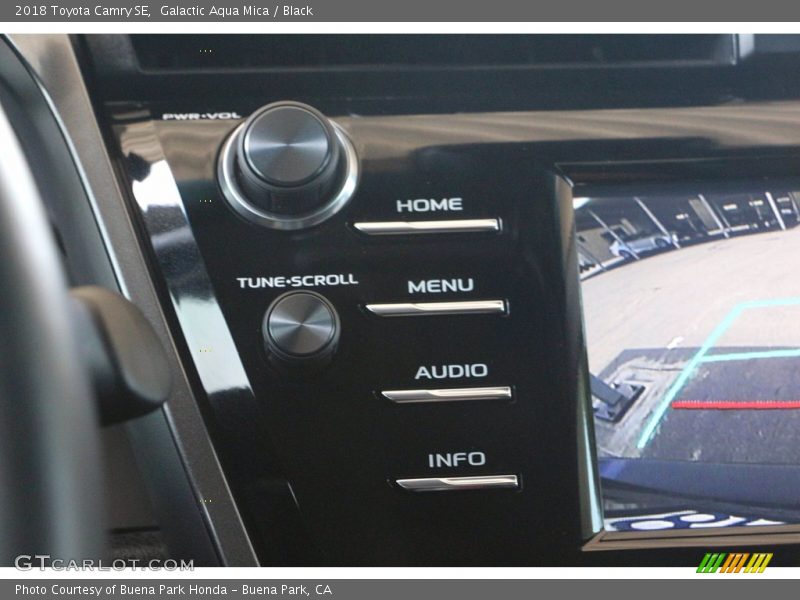 Galactic Aqua Mica / Black 2018 Toyota Camry SE