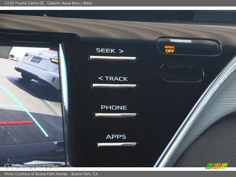 Galactic Aqua Mica / Black 2018 Toyota Camry SE