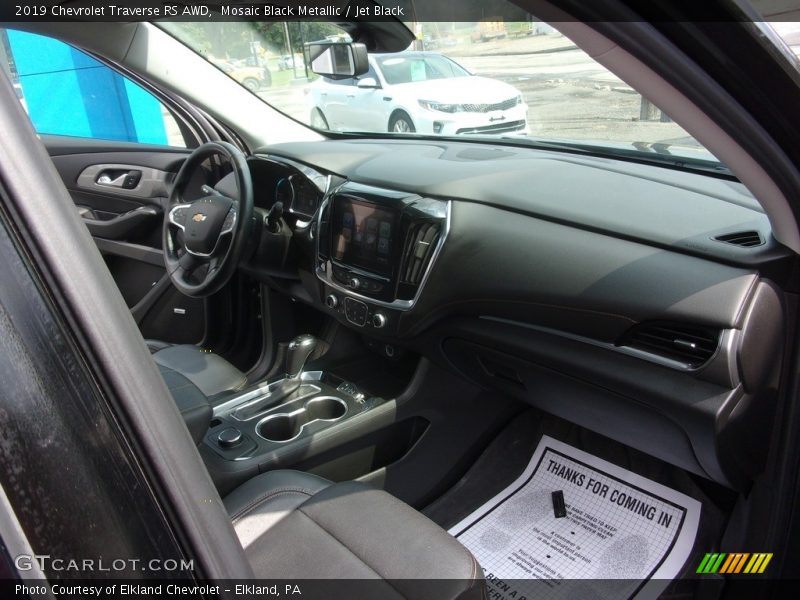 Mosaic Black Metallic / Jet Black 2019 Chevrolet Traverse RS AWD