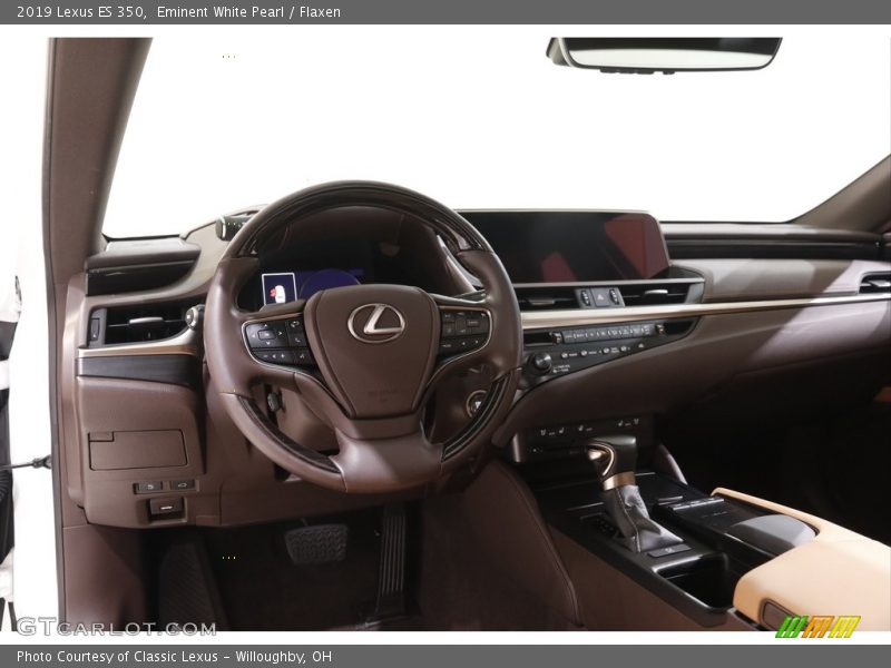 Eminent White Pearl / Flaxen 2019 Lexus ES 350