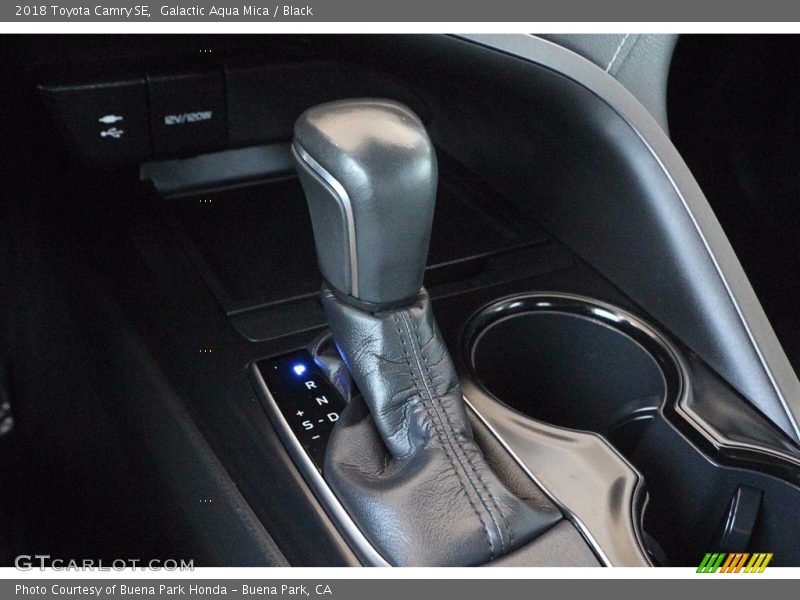 Galactic Aqua Mica / Black 2018 Toyota Camry SE