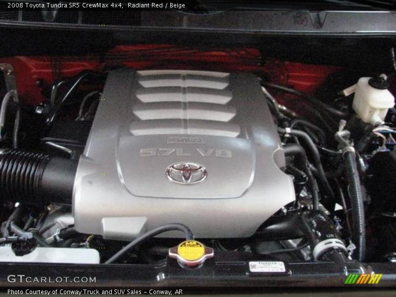 Radiant Red / Beige 2008 Toyota Tundra SR5 CrewMax 4x4