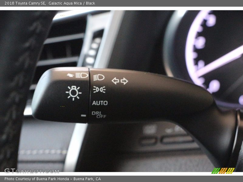 Galactic Aqua Mica / Black 2018 Toyota Camry SE