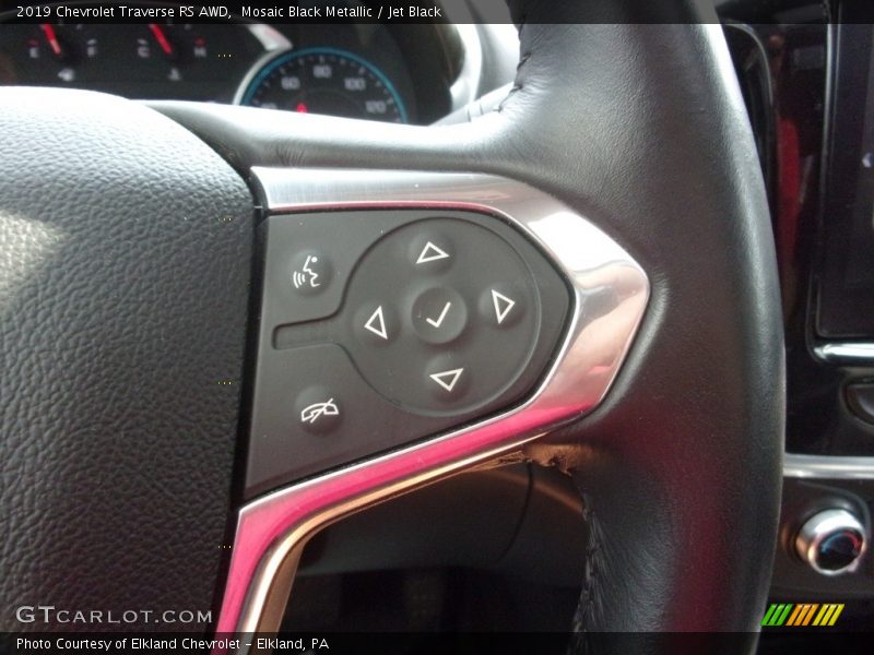 Mosaic Black Metallic / Jet Black 2019 Chevrolet Traverse RS AWD