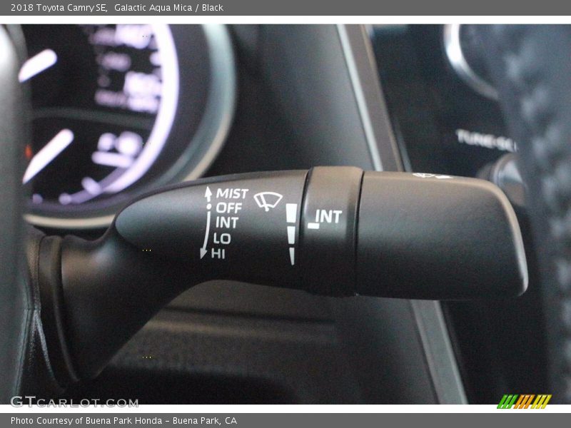 Galactic Aqua Mica / Black 2018 Toyota Camry SE