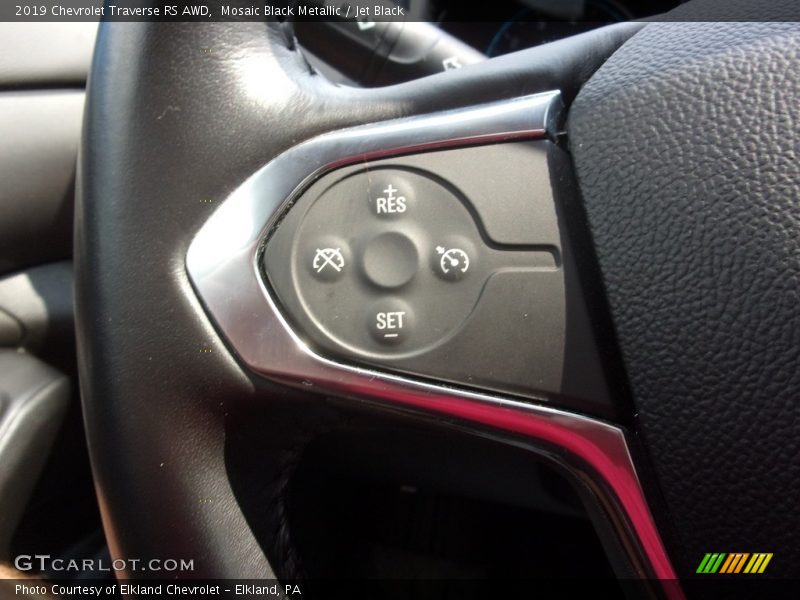 Mosaic Black Metallic / Jet Black 2019 Chevrolet Traverse RS AWD
