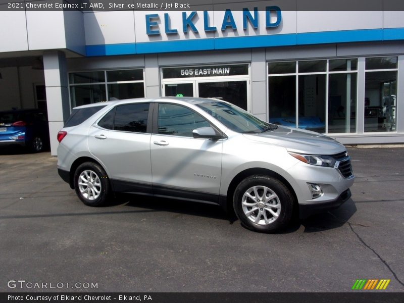 Silver Ice Metallic / Jet Black 2021 Chevrolet Equinox LT AWD