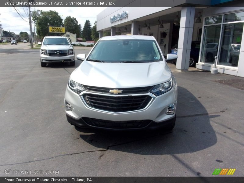 Silver Ice Metallic / Jet Black 2021 Chevrolet Equinox LT AWD