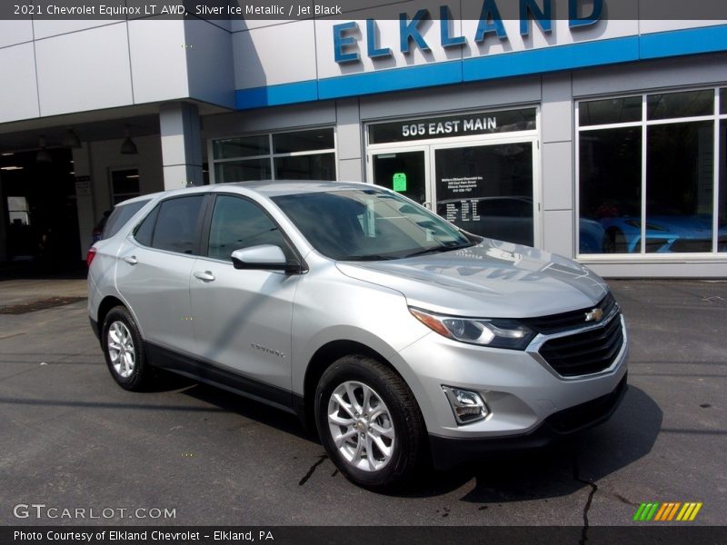 Silver Ice Metallic / Jet Black 2021 Chevrolet Equinox LT AWD