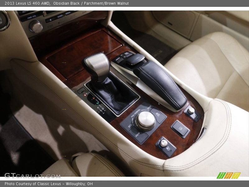 Obsidian Black / Parchment/Brown Walnut 2013 Lexus LS 460 AWD