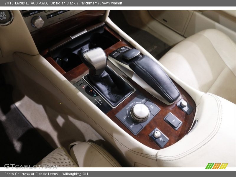 Obsidian Black / Parchment/Brown Walnut 2013 Lexus LS 460 AWD