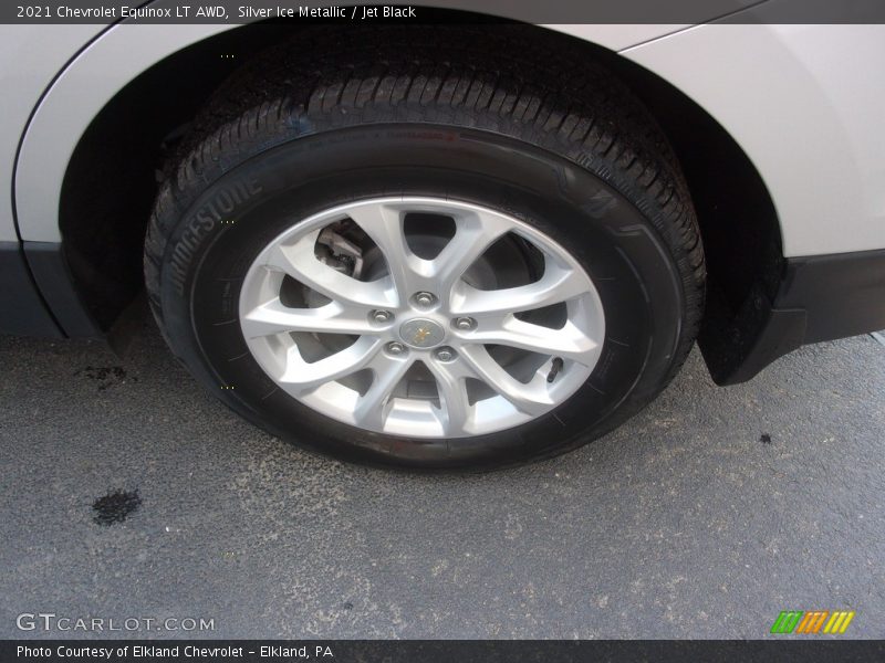 Silver Ice Metallic / Jet Black 2021 Chevrolet Equinox LT AWD