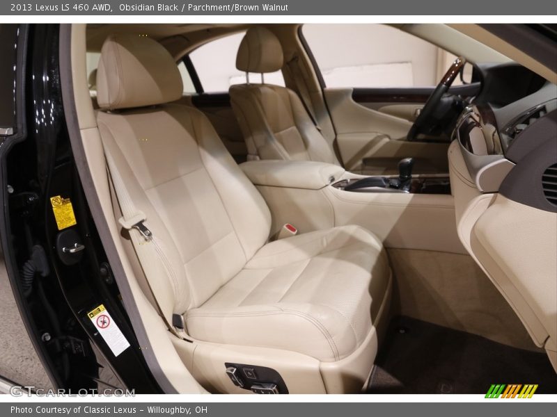 Obsidian Black / Parchment/Brown Walnut 2013 Lexus LS 460 AWD