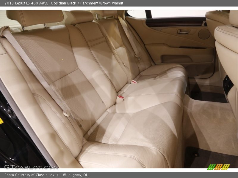 Obsidian Black / Parchment/Brown Walnut 2013 Lexus LS 460 AWD