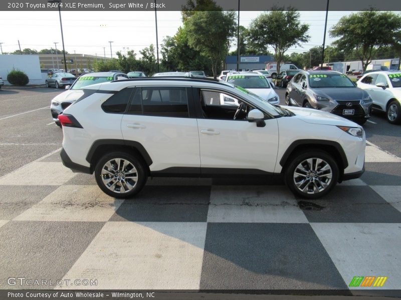 Super White / Black 2020 Toyota RAV4 XLE Premium