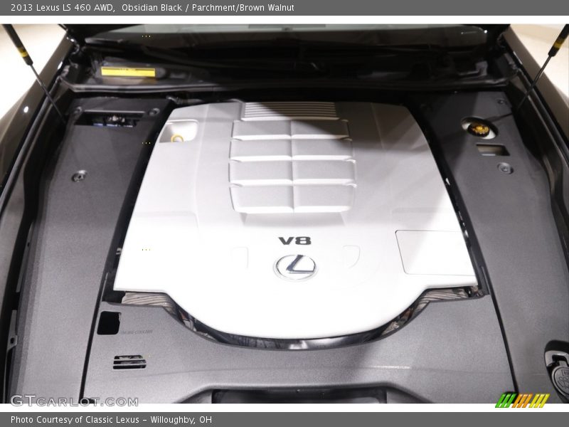 Obsidian Black / Parchment/Brown Walnut 2013 Lexus LS 460 AWD