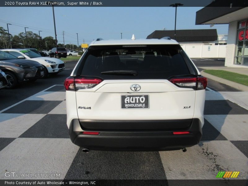 Super White / Black 2020 Toyota RAV4 XLE Premium