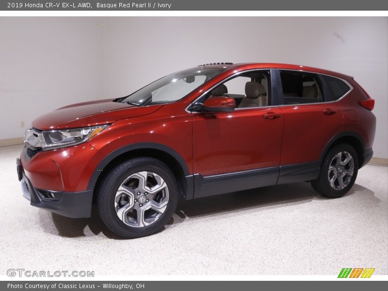 Basque Red Pearl II / Ivory 2019 Honda CR-V EX-L AWD